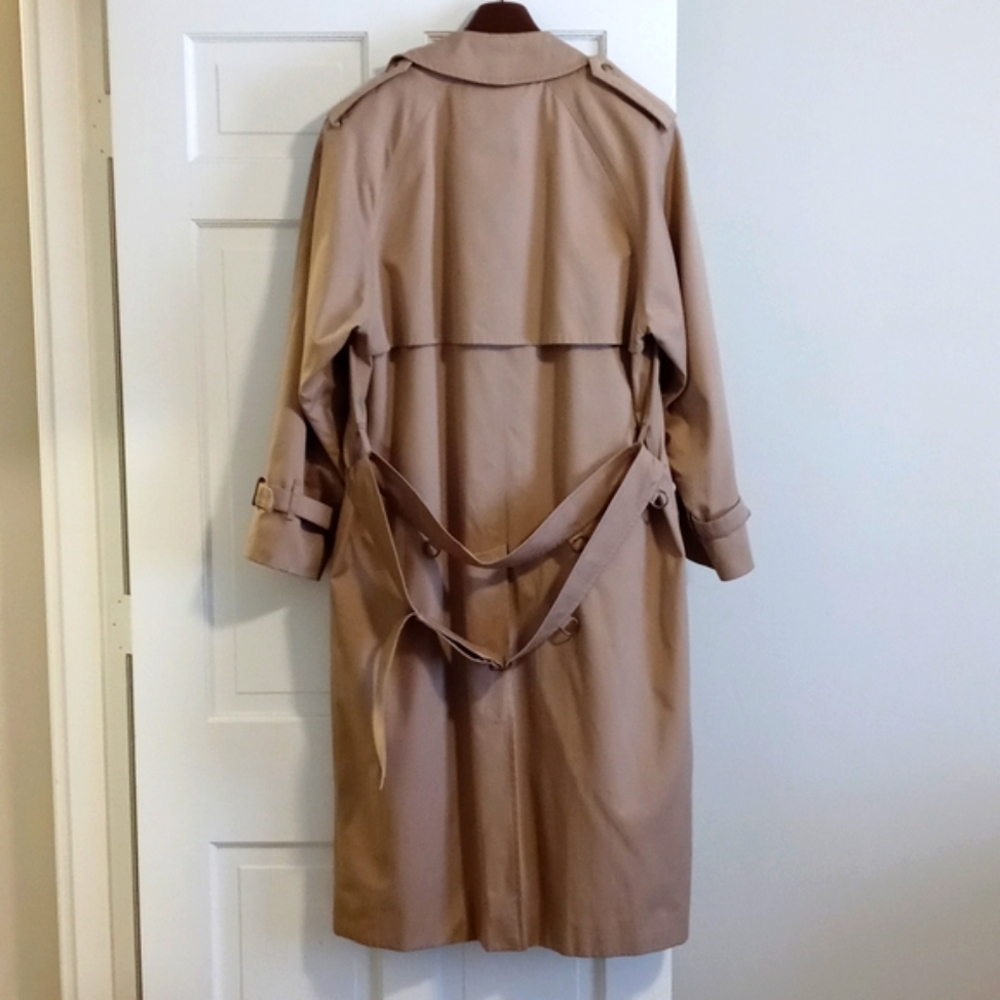 💎VTG Burberry💎 - Men's Classic Trench Coat w/Removeable Wool/Camel Hair Lining - Picture 5 of 16